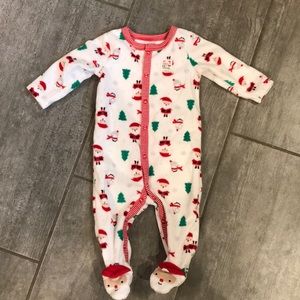 First Christmas fleece pajamas